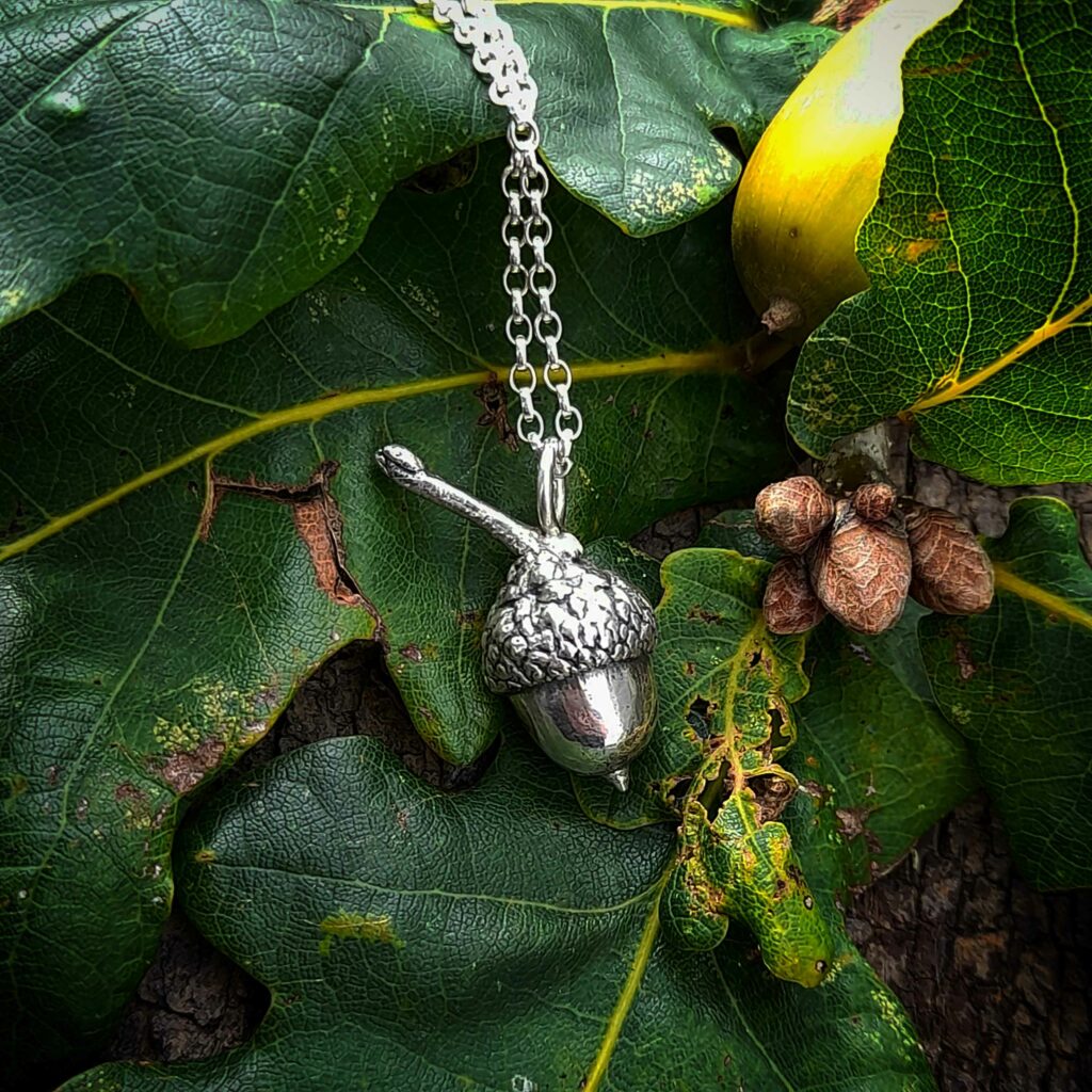 Acorn necklace on sale with heart inside
